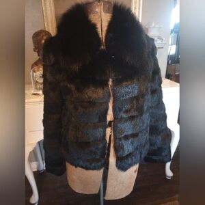 Rex rabbit and Fox real fur jacket